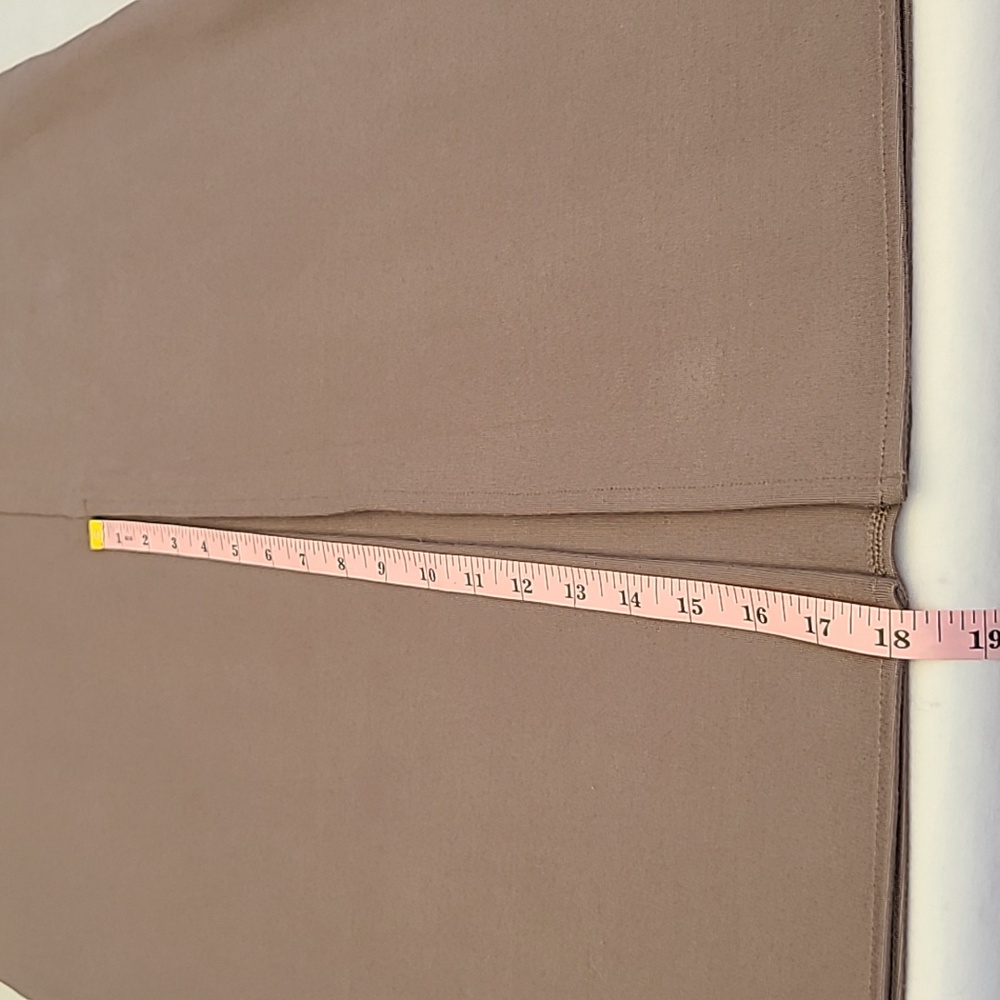 Stockholm Atelier Brown Knit Pencil Skirt with Front Slit Size Small - Picture 5 of 8